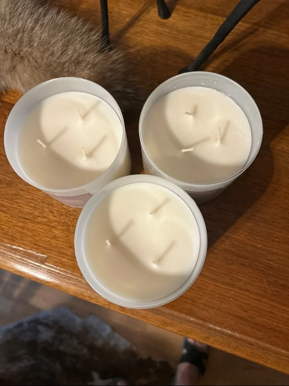 White Barn White Pumpkin Candle Trio - Cream with Gold Trim - Picture 5 of 6